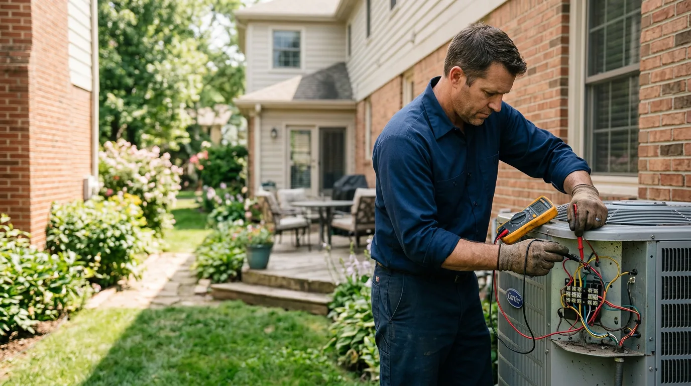 HVAC technician working near Grafton, OH